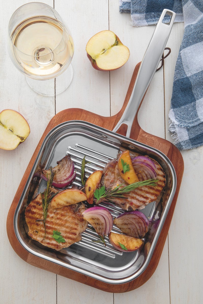 TRAMONTINA Tramontina Since 1911- Grano Tri-Ply Stainless Steel Roasting & Grilling Pan – Oven Safe, Induction Compatible, 260°C Max Heat, Dishwasher Safe – Elegant Table-Ready Design 62159280  - Image 5