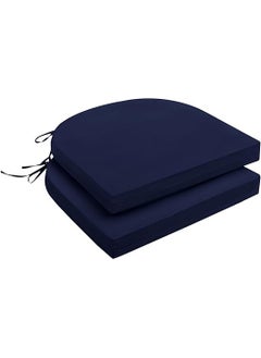 PRIME PIGEON PRIME PIGEON Patio D8 Patio Chair Cushion for Outdoor Indoor Chair Cushion Pad Square Chair Pad Terracotta Comfortable Patio Foam Cushions Royal Blue Pack of 2 Cushion Thinkness 5 cm 