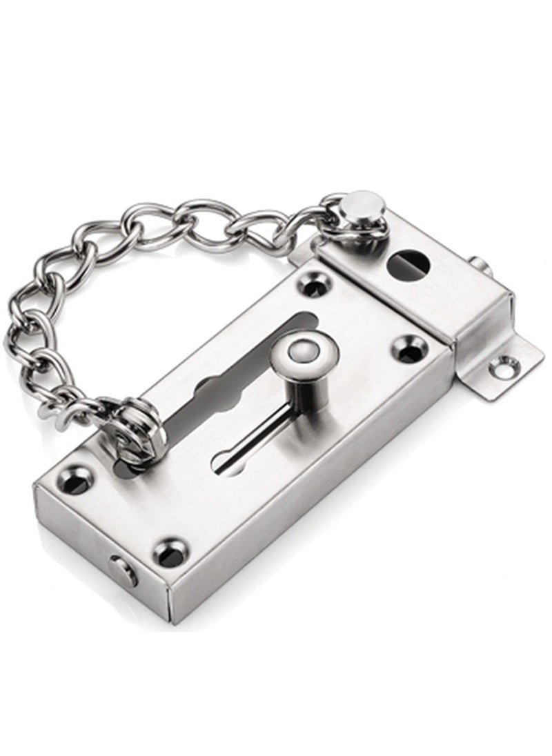 Generic Door Chain Lock, Sliding Door Chain for Front Door, Security Door Lock Safety Chain, Anti Theft Door Latch for Door, Door Limiter  - Image 1