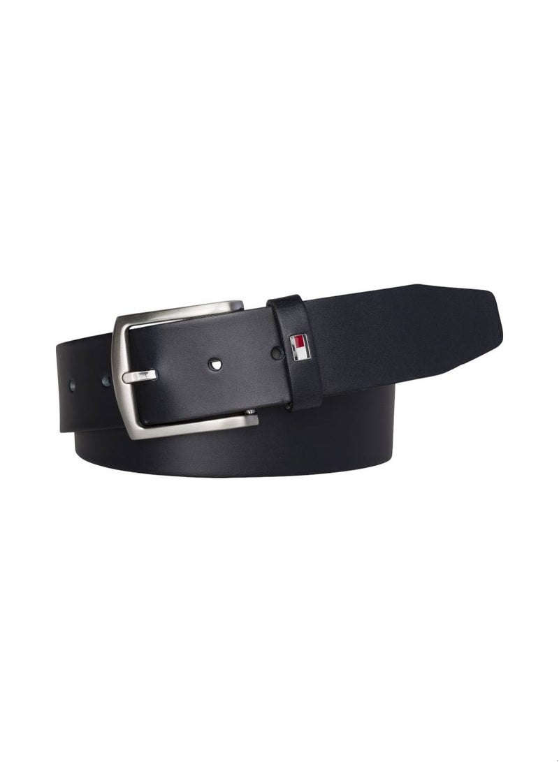 TOMMY HILFIGER Flag Logo Leather Belt