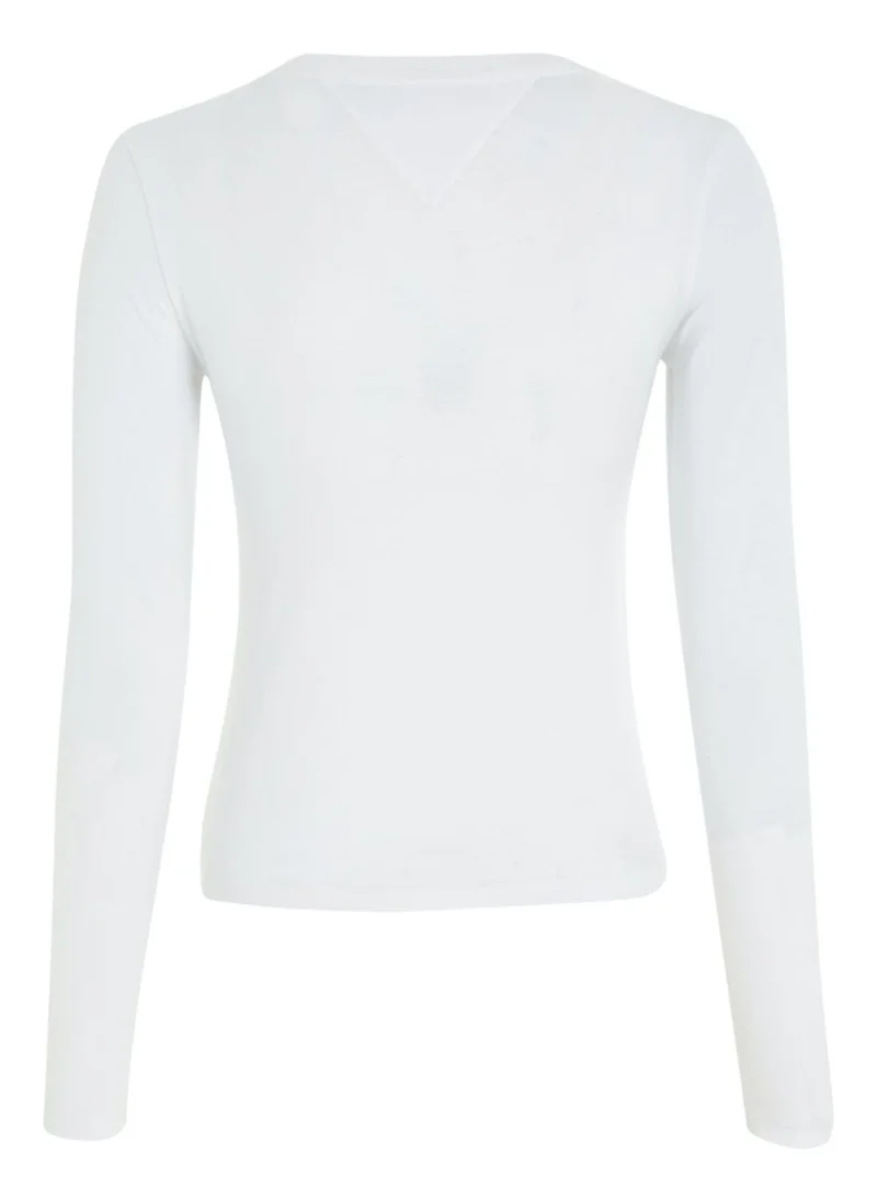 TOMMY JEANS Crew Neck Logo Printed T-Shirt