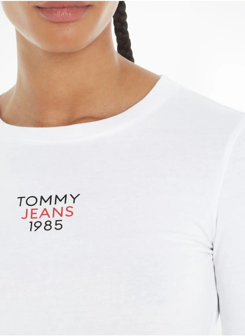 TOMMY JEANS Crew Neck Logo Printed T-Shirt