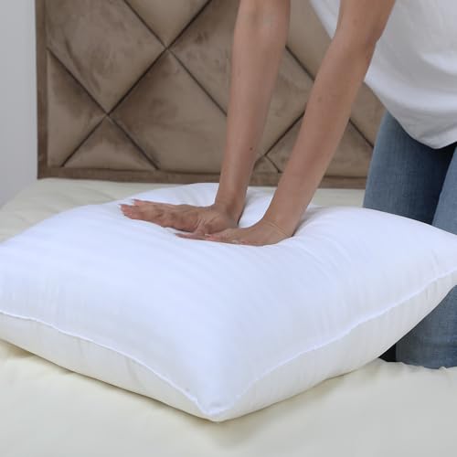 AVI Soft & Fluffy Micorfiber Filled Hotel Quality Premium Cushions Filler Set of 5, 18 x 18 Inch, Decorative Cushion for Sofa, Bed, Throw Pillow Insert, Office (White) - Image 2