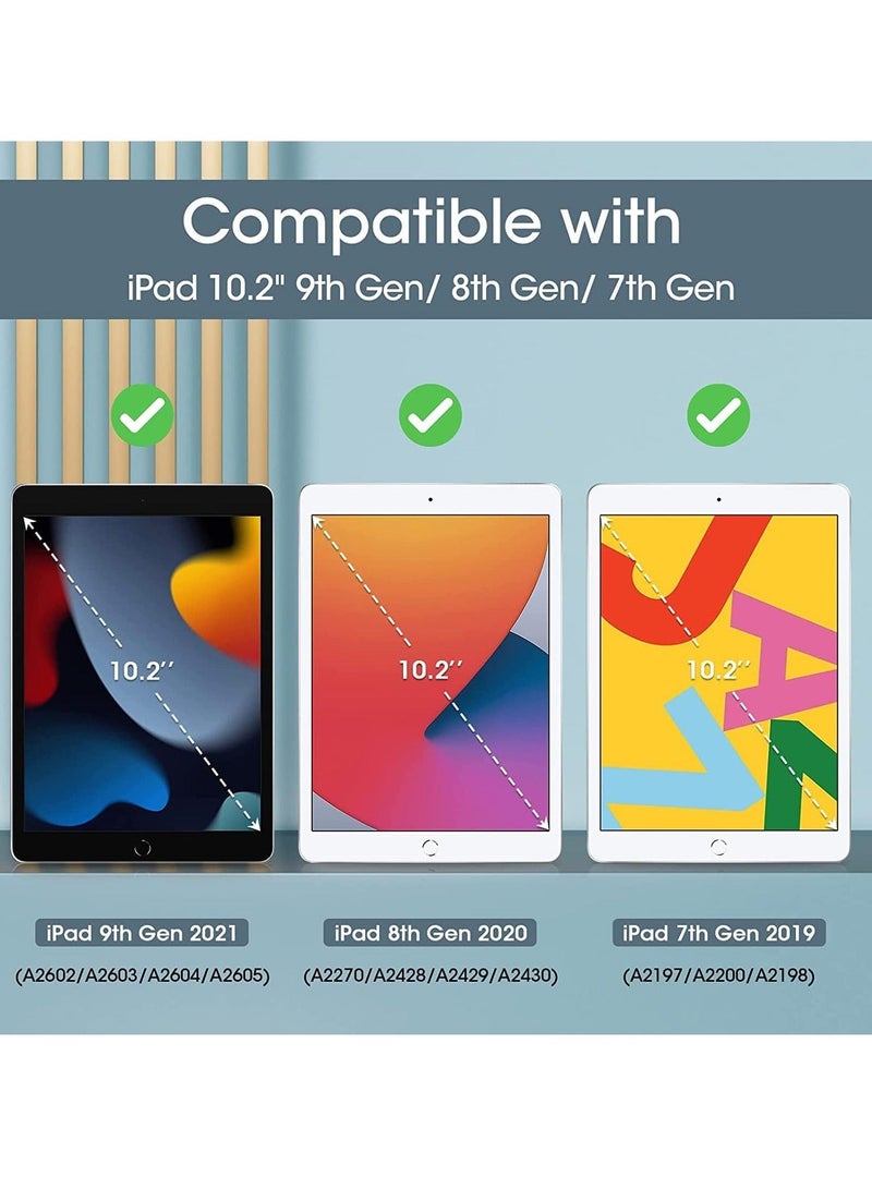 Raxoom iPad 10.2 Case - Compatible with 9th Generation (2021), 8th Generation (2020), 7th Generation (2019) - Slim Stand Hard Back Shell Protective Smart Cover for 10.2 iPad - Navy Blue - Image 2