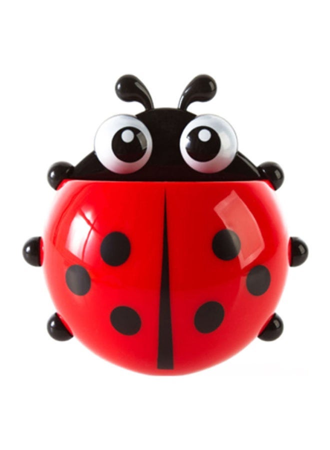 NIBEMINENT Ladybug Insect Toothbrush Holder Red 13.5x11cm