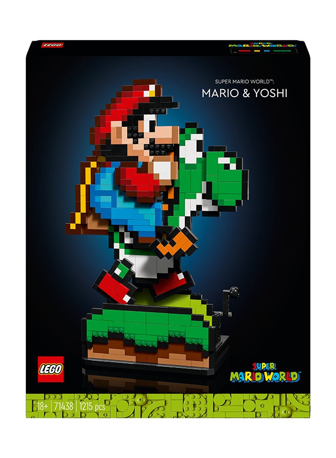 LEGO Super Mario World™: Mario & Yoshi, Lego Building Kit, Nostalgic Super Mario Gift For Adult Fans (1,215 Pieces) - Image 2