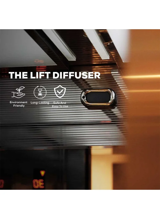 Dr Scent Dr Scent Breeze of Joy Wall-Mounted Lift Diffuser No Spray,No Refills Smart Polymer Technology Ideal for Elevators, Small Corridors,&amp; Wardrobes