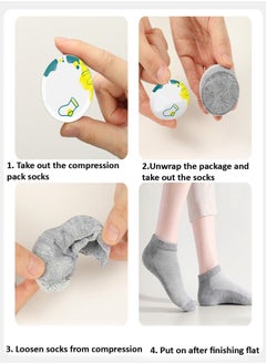 fashionhome 20 Pairs of Portable Compression Disposable Skin Friendly Low Cut Unisex Ankle Socks  - Image 4