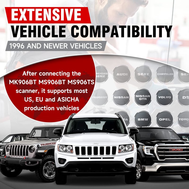 أوتل Autel Maxisys Vci100 واجهة التشخيص اللاسلكية 2025 Maxivci Vci V100 واجهة اتصالات السيارة Obd2 موصل محول دونغل متوافق مع Autel Scanner Ms906Bt Mk906Bt Ms906Ts - Image 5