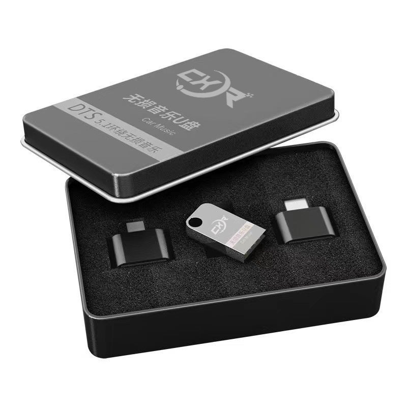 U Disk Custom Large Capacity Lossless High Quality Tremolo Song Metal Mini Usb Car Usb Music - Image 1