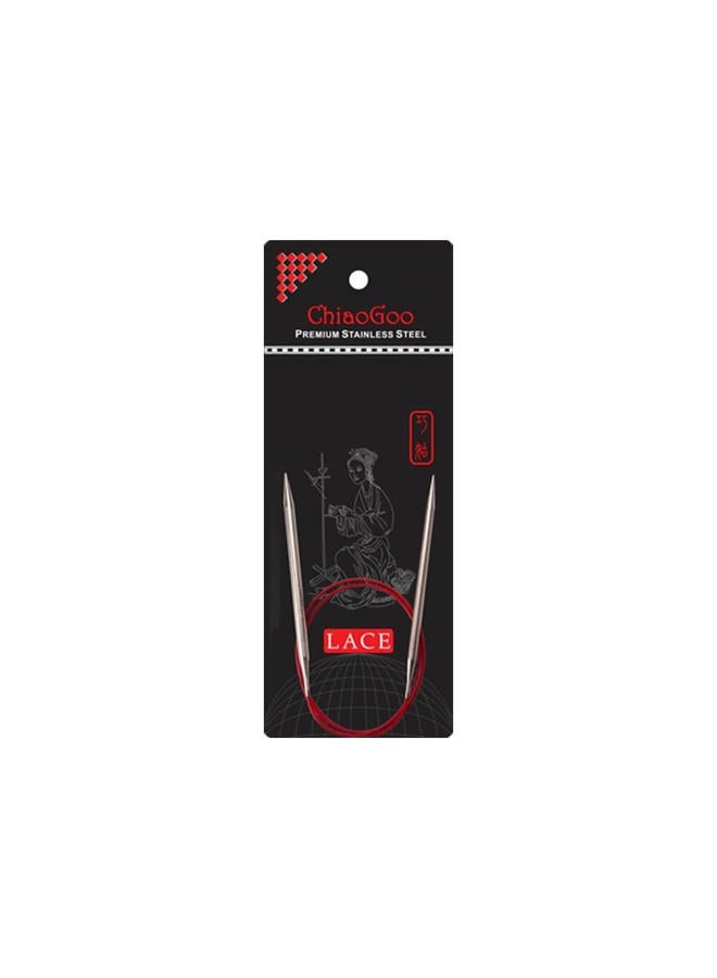 ChiaoGoo RED Lace circular needle 40cm 4.50mm - 1pc - Image 1