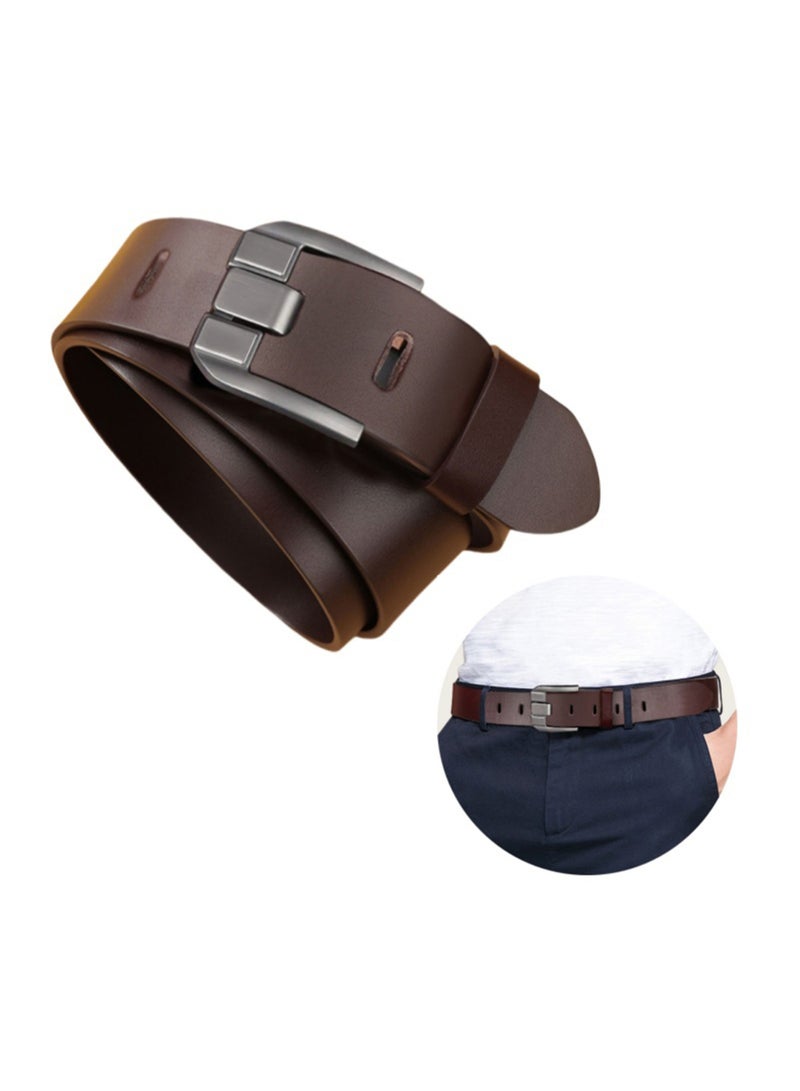 Men's leather belt (brown) - Image 1