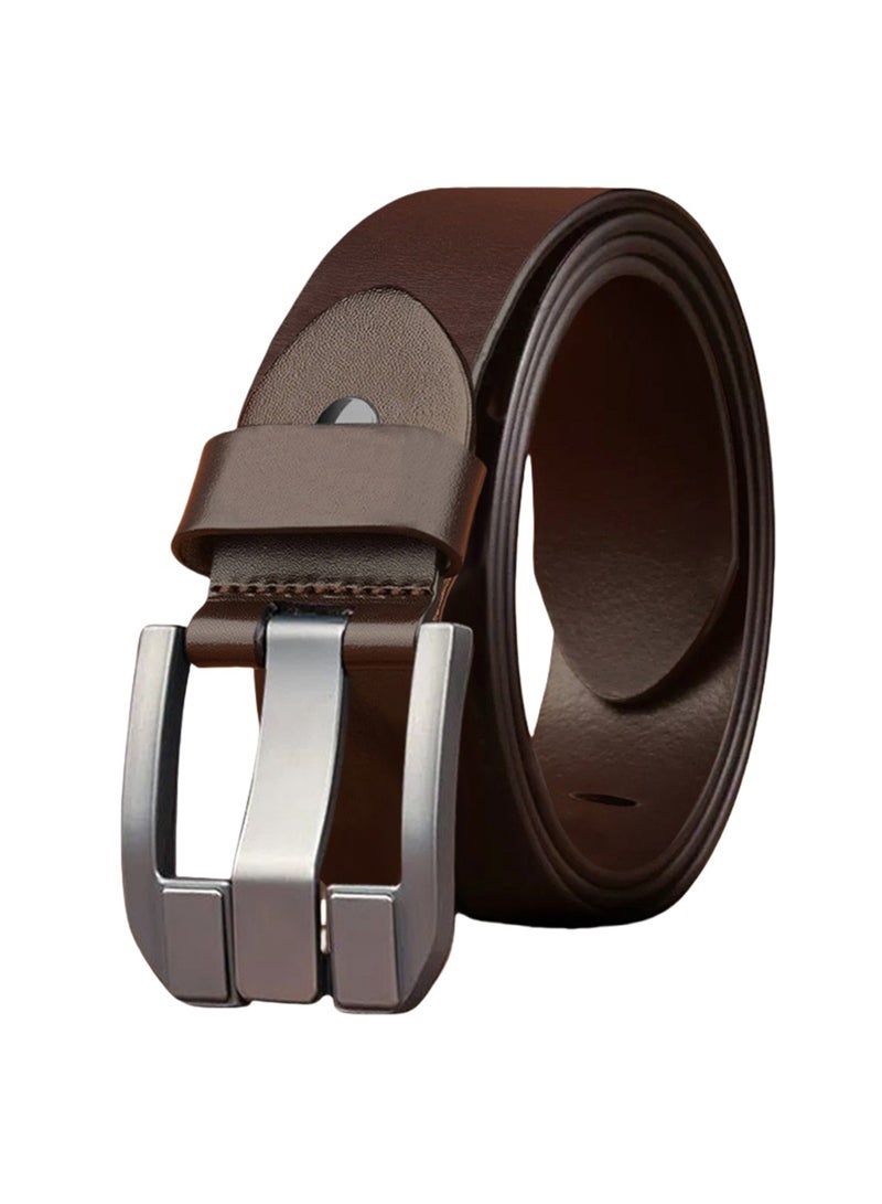 Men's leather belt (brown) - Image 3