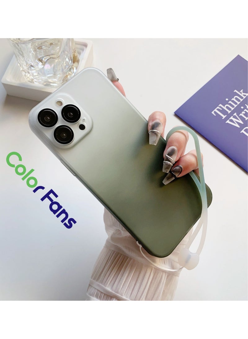 Color Fans iPhone 15 Pro Case - Matte Green Finish