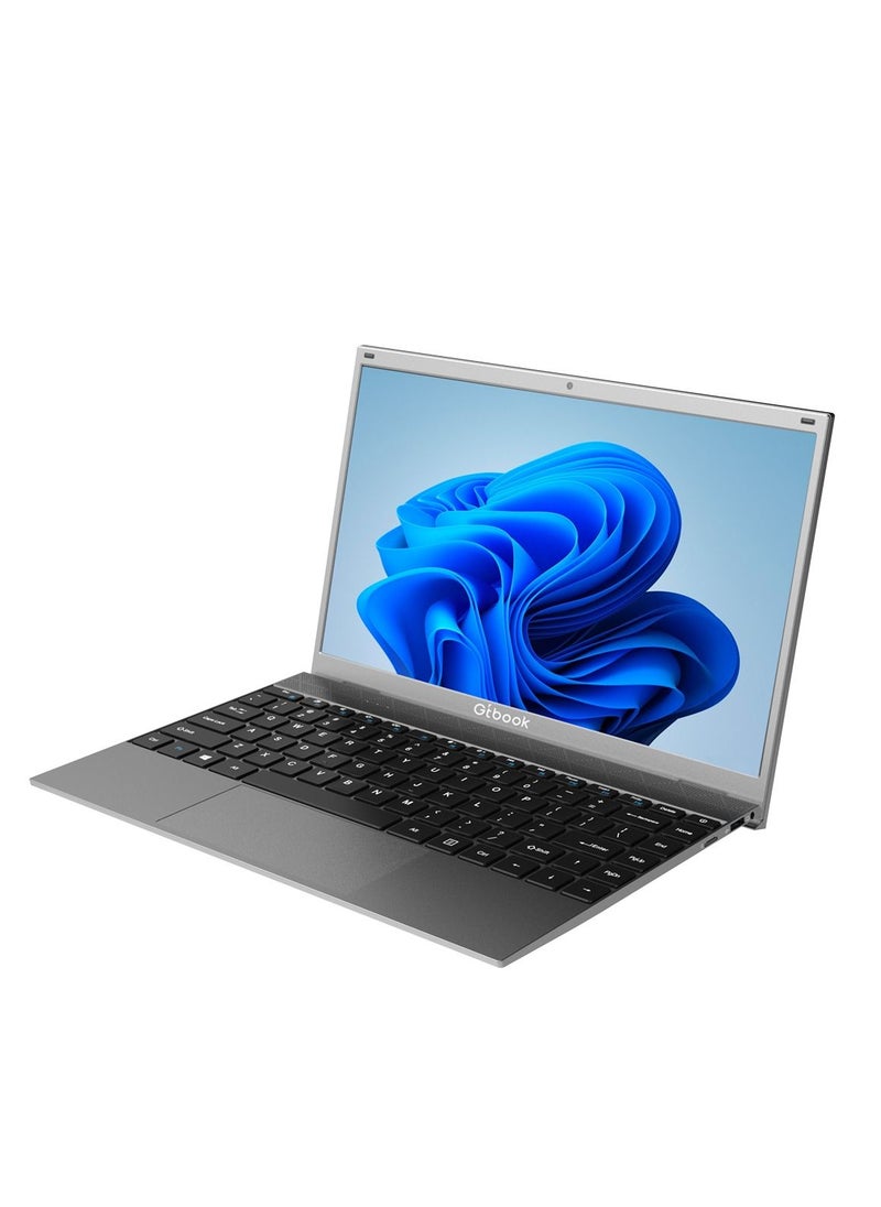 G-Tab - G-Tab Gtbook G14 Laptop/14" Full HD IPS/1.10 GHz Intel Celeron N4020 Processor/64 bit Operating System/ 8GB  RAM (DDR4) + 128GB SSD/Intel UHD Graphics 600/Windows 11 Home/English to Arabic Keyboard - Image 1