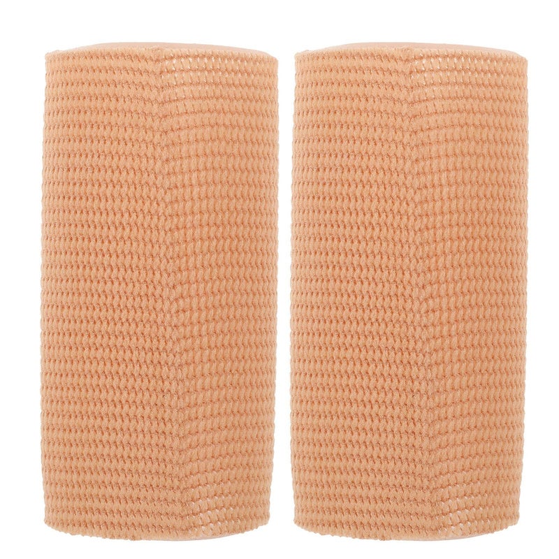 Elastic Ankle Protectors 2 Pack Skin Color Breathable Compression Support for Sports Injury Prevention - Image 2