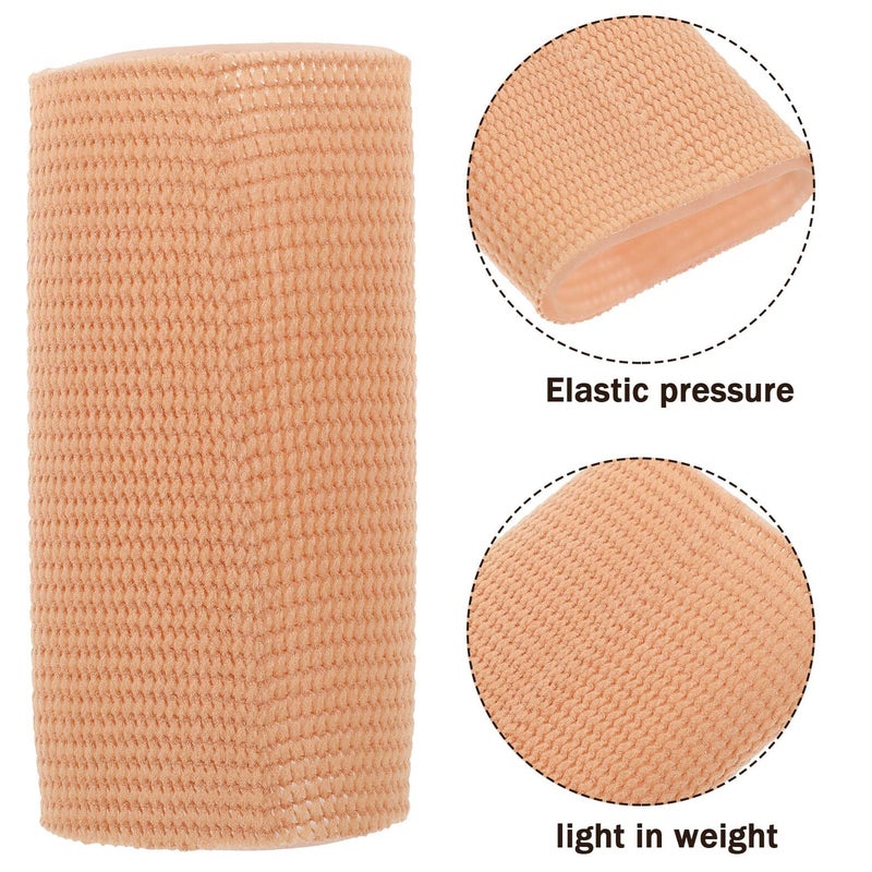 Elastic Ankle Protectors 2 Pack Skin Color Breathable Compression Support for Sports Injury Prevention - Image 4