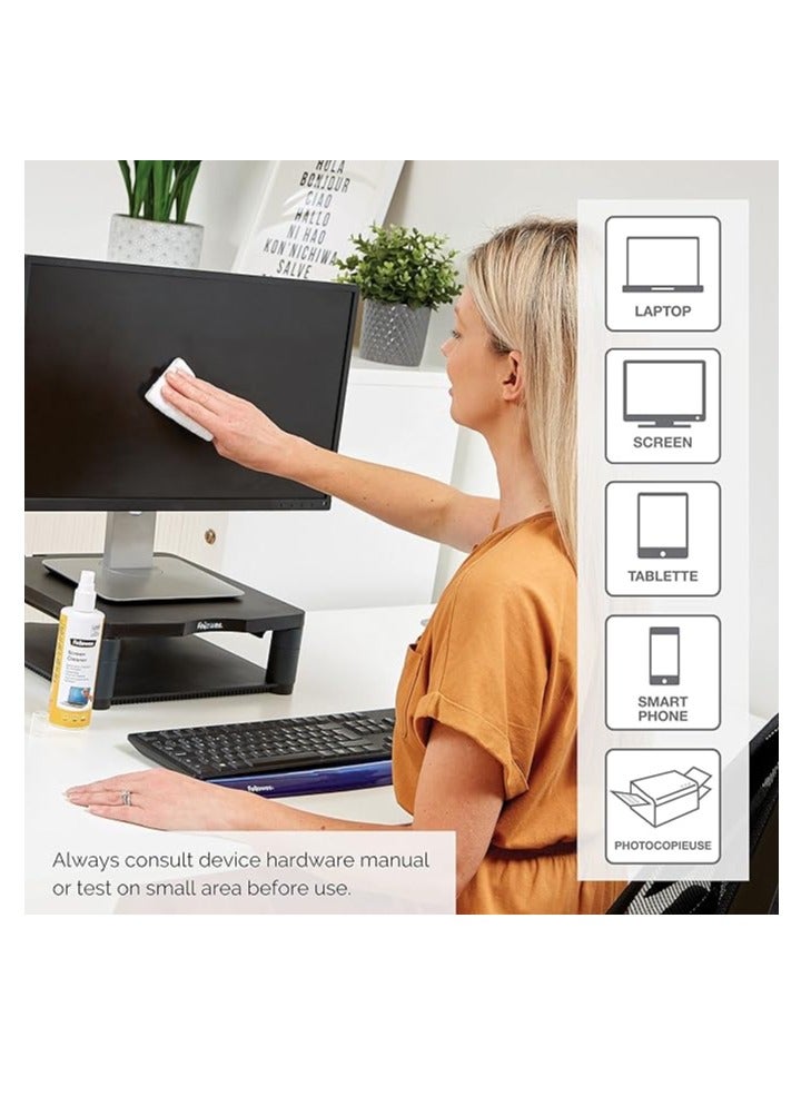 Fellowes 250ml Screen Cleaning Spray for Home and Office Monitor/Laptop/iPad/Mobile Phone/Tablet - Image 2