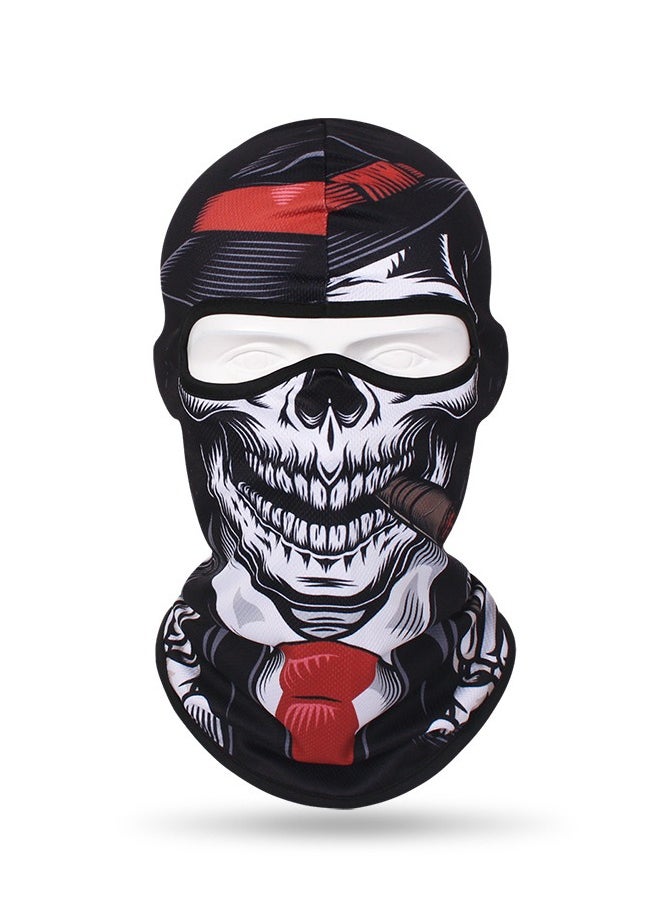 Occuwzz Cycling helmet liner neck cover breathable sunscreen elastic running cycling cap with mask  - Image 1