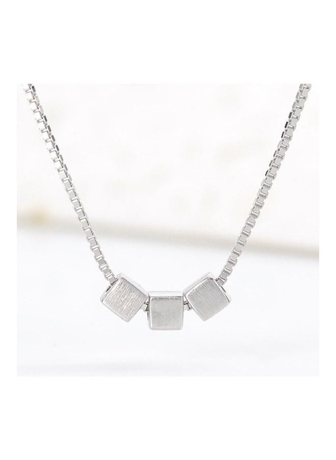 NIBEMINENT S925 Sterling Silver Crystal Studded Pendant Necklace  - Image 5