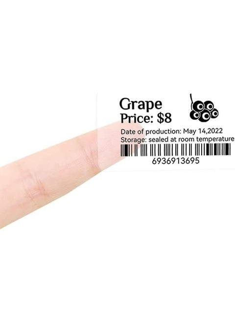 40X30MM Transparent Labels For B21/B1/B3S 230 Pieces Tear-proof, Water and Oil-proof