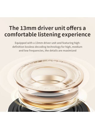 EK159 Bluetooth 5.4 Wireless Earbuds, 13mm Driver, Triple-Detail HD Sound, Low Latency, 30H Battery, Touch Control-Beige - view 5