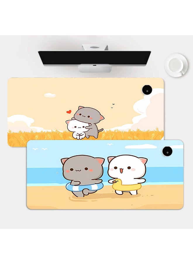 Cartoon Heating Hand Warmer Wrist Pad Mouse Pad Computer Hand Pad Leather Table Pad Keyboard Pad Shortcut Key Mouse Pad-Color:330*800*1.8mm-Pattern:L-1356 - Image 4