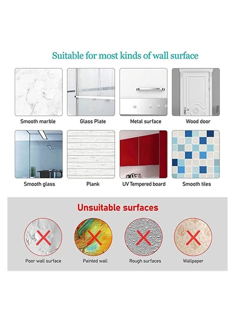 Y&D Universal Hair Dryer Holder, Wall Mounted Self Adhesive Tool Organizer Bathroom, Styling Tools Holder for Brush Rollers Curler Clips Toiletries  - Image 3