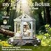 Cutefun Book Nook Kit DIY Miniature House Dollhouse Kit for Adults 3D Wooden Puzzle Flower House Model Kit Building Set Crafts for Home Decor Gifts for Family and Friends Windsor Flower House - Image 4