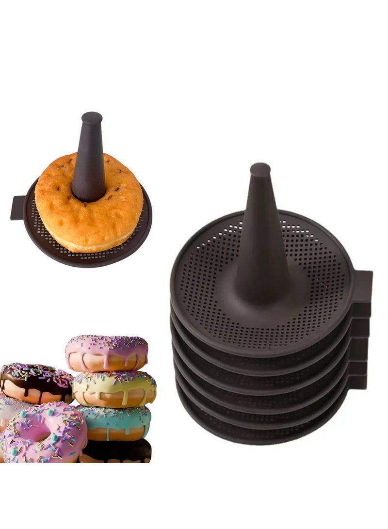 4 قطع العفن الكعكة الخبز الدونات أداة العفن الدونات للخبز الدونات العفن السيليكون المعجنات العفن للبيجل والدونات - Image 1