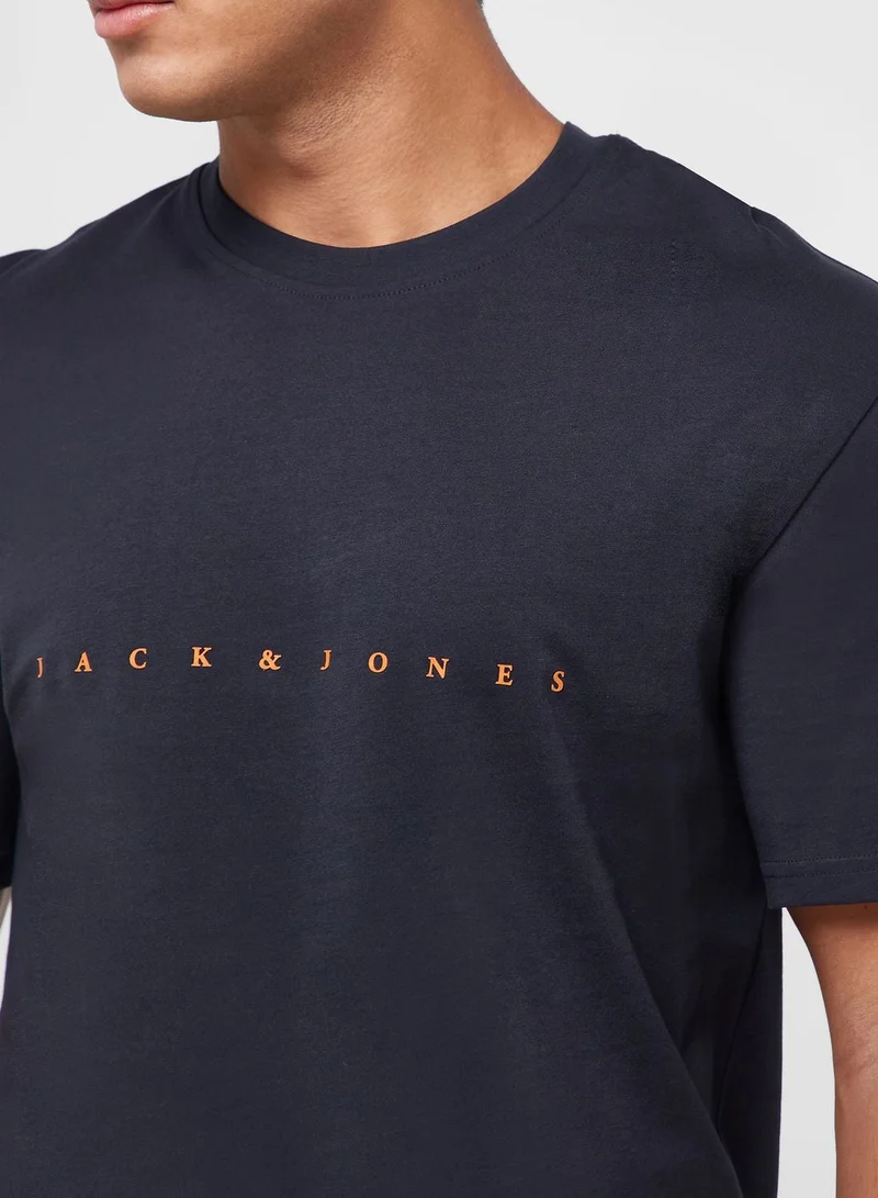 JACK & JONES Logo Print Regular Fit T-Shirt
