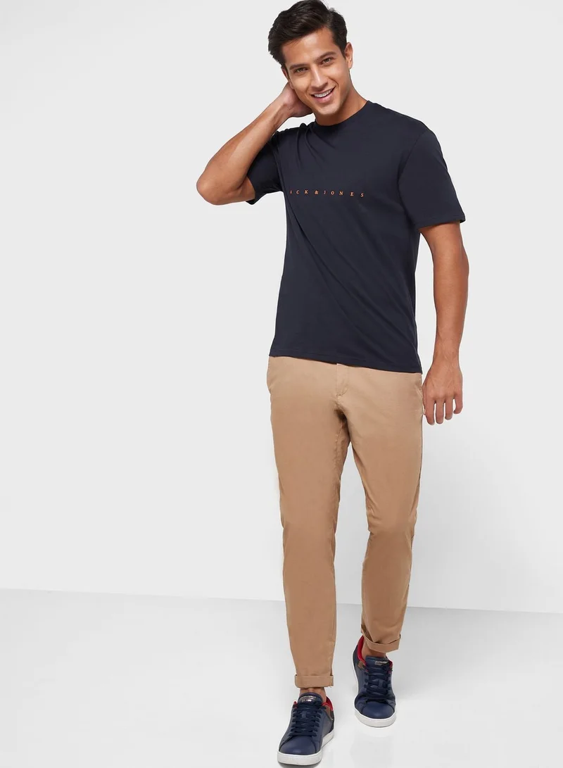 JACK & JONES Logo Print Regular Fit T-Shirt