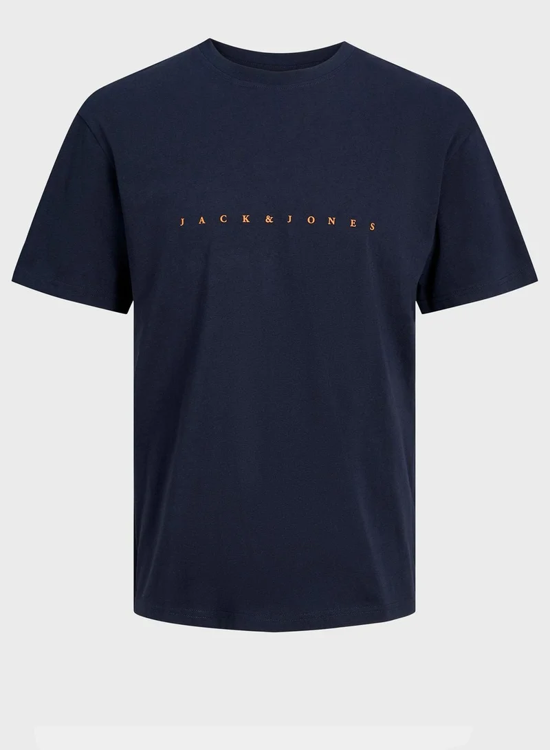 JACK & JONES Logo Print Regular Fit T-Shirt