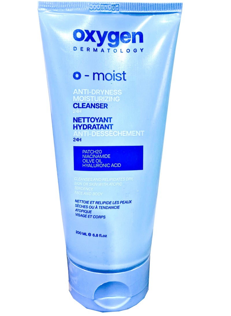 OXYGEN - Oxygen O-Moist Anti Dryness Moisturizing Cleanser 24H 200 Ml - Image 1