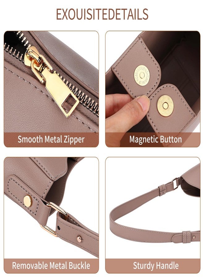 FALAN MULE Shoulder Bags for Women PU Leather Hobo Purses and Handbags, 2pcs - Image 5
