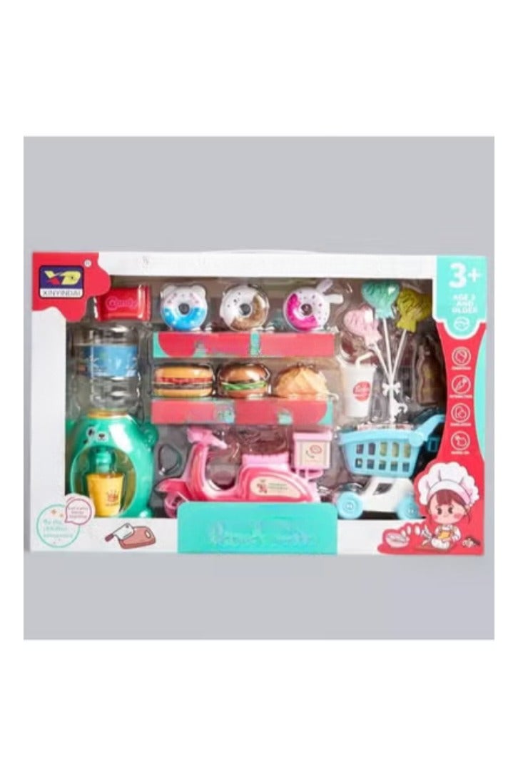 TOY GARDEN Mini Food Appliances Pretend Play Toy Set – Kids Cooking Role Play Set with Blender, Toaster & Accessories – Educational Gift for Boys & Girls - Image 1