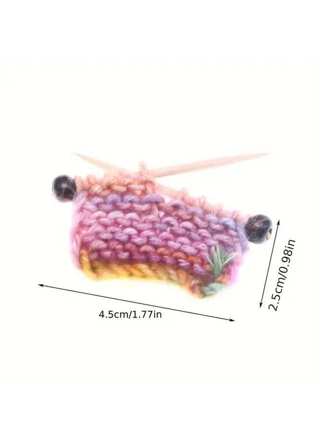 Handmade Crochet Style Dollhouse Miniature Sweater Colorful Stripes Floral Random Gradient Color 1 - Image 2