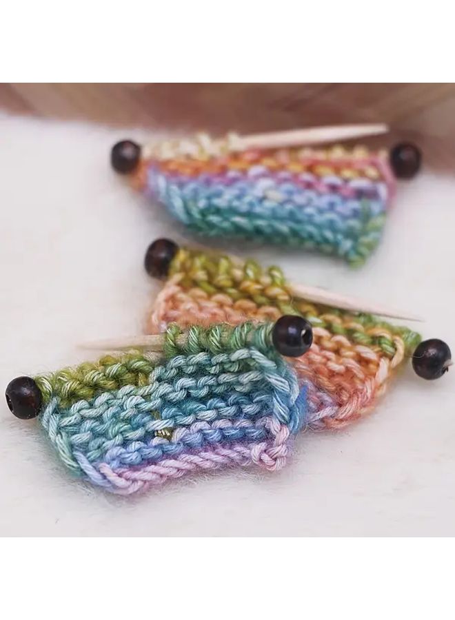 Handmade Crochet Style Dollhouse Miniature Sweater Colorful Stripes Floral Random Gradient Color 1 - Image 4