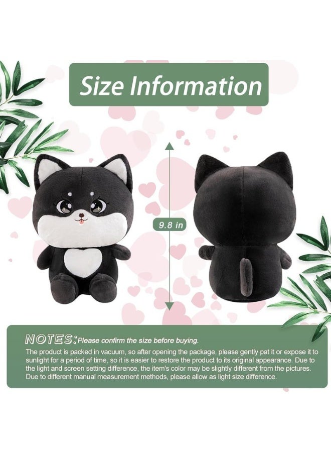 Luckam Adorable Black Cat Plush Toy, Soft Stuffed Animal Pillow for Kids, Suitable for Hugging & Cuddling (9.8") - Image 2