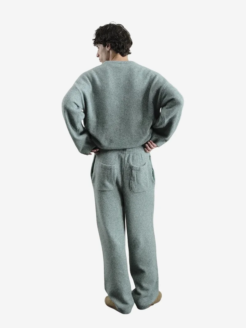 Giesto GIESTO Men's Long Knitwear Pants with Drawstring Waist
