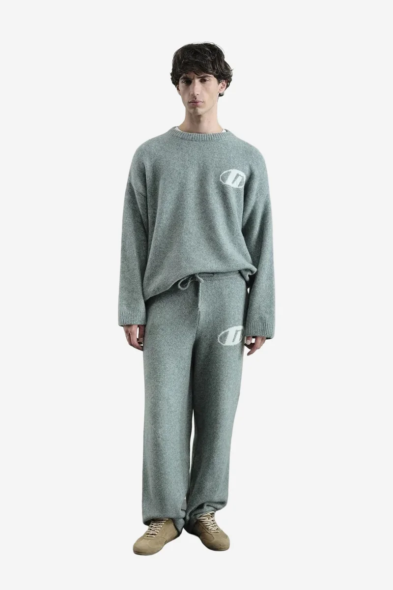 GIESTO Men's Long Knitwear Pants with Drawstring Waist