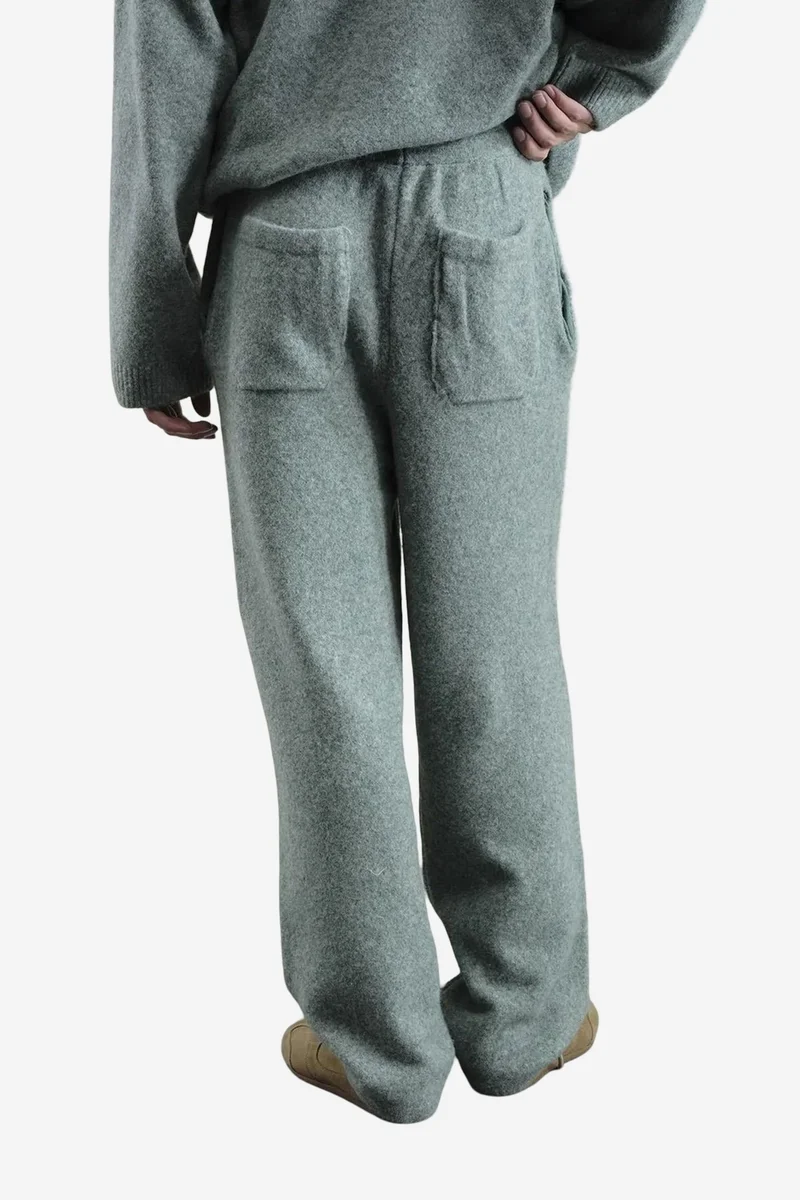 Giesto Mint Green GIESTO Men's Long Knitwear Pants with Drawstring Waist for Men | Best Price UAE