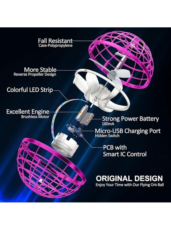 عام لعبة كرة مظلمة 2024، كرة بوميرانغ عالم الكون العائمة، دوامة كونية تحرك الأعصاب، درون اليد المداري، هدية رائعة للأولاد والبنات في أعمار 6 7 8 9 10 سنوات فأكثر، ألعاب خارجية باردة. - Image 2