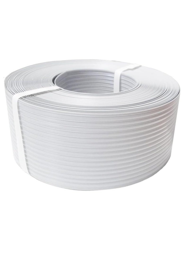 RACO Nylon Packing Strip, Manual Packaging Strapping, Hand Pallet Strapping Banding Cord for Heavy Duty Packing White - Image 1