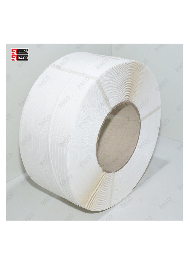 RACO Nylon Packing Strip, Manual Packaging Strapping, Hand Pallet Strapping Banding Cord for Heavy Duty Packing White - Image 2