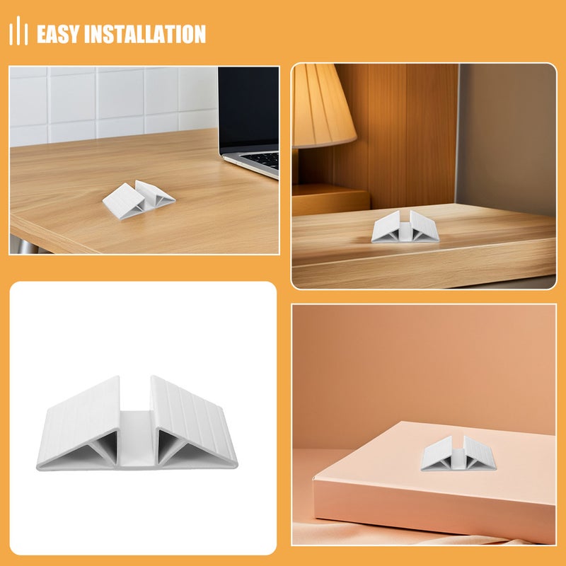 8 pcs Triangle Reinforcement Feet Support Feet Reinforcement Fittings for Dog Gates Wood Panel Fences - Image 4