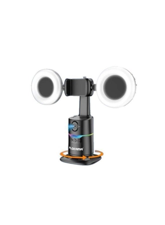 التخطيط ستاند تصوير مثبت هاتف دوار 360° ذكي بتتبع تلقائي Auto-A20 Pro مع خاصية التتبع التلقائيوضوء LED  - للتصوير الذكي إضاءة 7 ألوان، مناسب للبث المباشر وصناعة المحتوى - Image 3