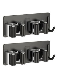Generic 2 self-adhesive SUS304 stainless steel hooks, clips.Suitable for hooks for brooms, mops, towels, cleaning utensils, and kitchen utensils.  - Image 1