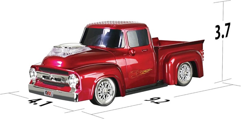 QFX Bluetooth 1956 Pickup Truck Replica Speaker with LED Party Lights - Image 3