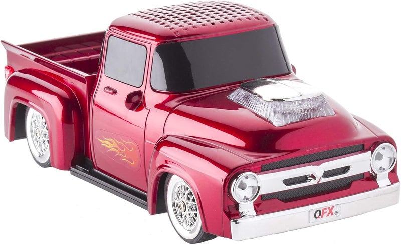 QFX Bluetooth 1956 Pickup Truck Replica Speaker with LED Party Lights - Image 1